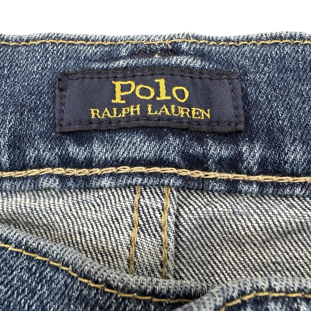 Polo Ralph Lauren Jeans Mens 36x29 Blue Medium Wash Straight Leg Stretch Denim